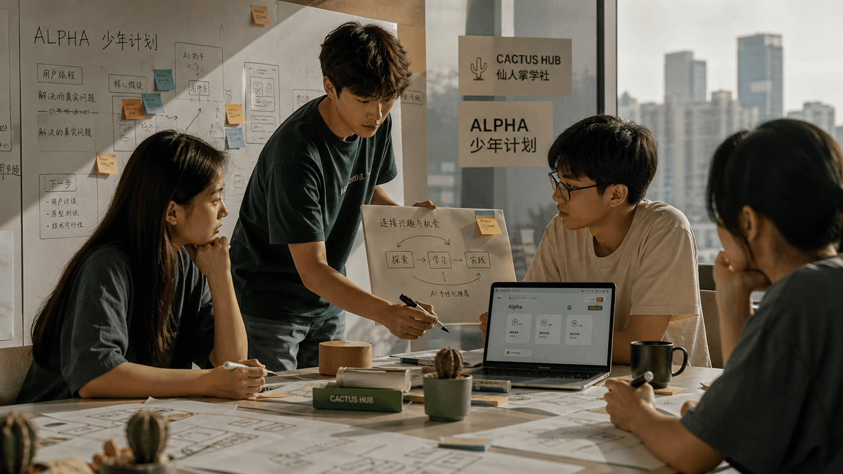 Cactus Hub 首页主视觉